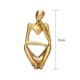 Nordic Abstract Thinker Statue Home Crafts Small Ornaments Resin Sculpture Statue Figurine Interior Office Home Modern Art Decor - Type C2 - China