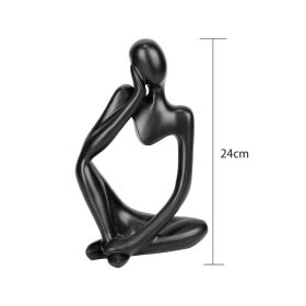 Nordic Abstract Thinker Statue Home Crafts Small Ornaments Resin Sculpture Statue Figurine Interior Office Home Modern Art Decor - Type B1 - China