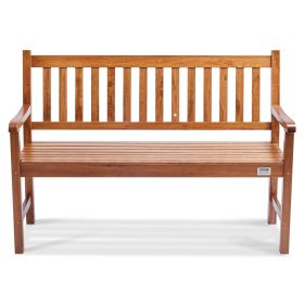 VEVOR Outdoor Bench, 50 inches Wood Garden Bench for Outdoors, Outdoor Garden Park Bench with Backrest and Armrests, 800 lbs Load Capacity Bench