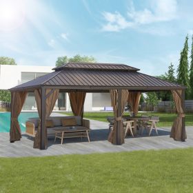 Brown Gazebo (Powder Coated) - 12*20FT