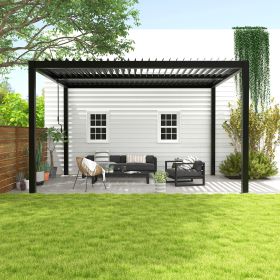 8610C Louver Pergola 10x13ft Aluminum Frame & Louvers - as Pic