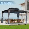 10x13FT Gazebos-Double Roof Sunshade (Wooden Legs)- kk outdoor - 10*13FT