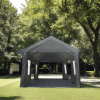 12x20ft heavy duty outdoor portable garage ventilated canopy carports - Grey