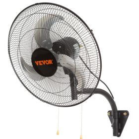 VEVOR Wall Mount Fan, 20 Inch, 3-speed High Velocity Max. 4650 CFM Oscillating Industrial Wall Fan, Commercial or Residential for Warehouse