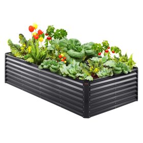 VEVOR Galvanized Raised Garden Bed Planter Box 94.5x47.2x23.6" Flower Vegetable - Default