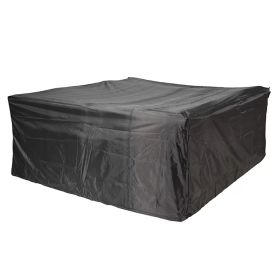 Direct Wicker Square Durable and Water Resistant Outdoor Furniture Cover, 91x91x28 in - black