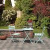 Round 2 Person - 23.6" Long Bistro Set (7 Colors Available) - Mint Green