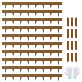 VEVOR Steel Landscape Edging, 10-pack Steel Garden Edging Borders, 39.6" L x 2" H Strips, Hammer-in Edging Border