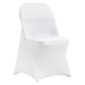 VEVOR Stretch Spandex Folding Chair Covers, Universal Fitted Chair Cover, Removable Washable Protective Slipcovers, for Wedding, Holiday, Banquet