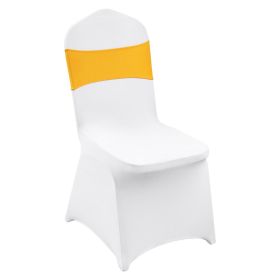 VEVOR Stretch Spandex Folding Chair Covers, Universal Fitted Chair Cover with Chair Sashes, Removable Washable Protective Slipcovers, for Wedding