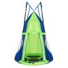 2-in-1 40 Inch Kids Hanging Chair Detachable Swing Tent - Green