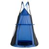 2-in-1 40 Inch Kids Hanging Chair Detachable Swing Tent - Blue