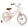 12" Kids Bike with Training Wheels for Boys Girls Ages 3-8 Years - Pink