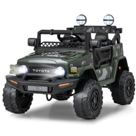 12V 7Ah Licensed Toyota FJ Cruiser Electric Car with Remote Control - Camo