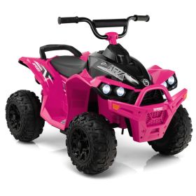 12V Kids Ride On ATV with High/Low Speed and Comfortable Seat - Pink