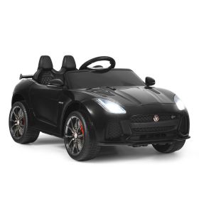 12V Jaguar F-Type SVR Licensed Kids Ride On Car1 - Black