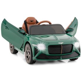 12V Battery Powered Licensed Bentley Bacalar Kids Ride-on Racer Car - Green