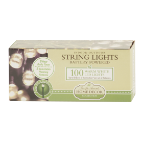 100 LED Battery Operated String Lights | Warm White - Warm White