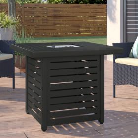 Living Source International 25" H x 30" W Steel Propane/Natural Gas Fire Pit Table - 1