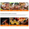 20 Piece Heavy Duty BBQ Grill Tool Set Grill Gift for Outdoor Cooking Camping - a