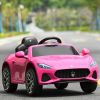 12V Kids Ride-On Car with Remote Control and Lights - Pink