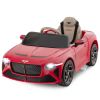 12V Battery Powered Licensed Bentley Bacalar Kids Ride-on Racer Car - Red