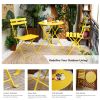 Round 2 Person - 23.6" Long Bistro Set (7 Colors Available) - Yellow