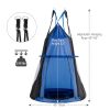 2-in-1 40 Inch Kids Hanging Chair Detachable Swing Tent - Blue