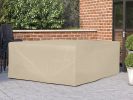 Direct Wicker Square Durable and Water Resistant Outdoor Furniture Cover, 91x91x28 in - Beige