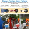 700W Electric Paint Sprayer Handheld HVLP Spray Painter Painting Spray Gun For Fences Brick Walls - Orange - US