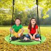 2-in-1 40 Inch Kids Hanging Chair Detachable Swing Tent - Green