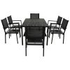 U-Style High-quality Steel Outdoor Table and Chair Set, Suitable for Patio, Balcony, Backyard. - as Pic