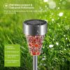 6Packs Solar Garden Lights Outdoor Solar Pathway Lights IP44 Water Resistant Landscape Lights - Multicolor