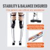 VEVOR Drywall Stilts Aluminum Tool Stilts 24''-40'' Adjustable Painting Silver - Default