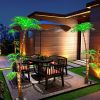 Solar Palm Glow: 7FT Patio Decor - PALM TREE