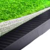 Pet toilet dog potty artificial turf environmental protection with drawer - Green + Black