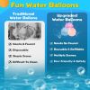 12Pcs Reusable Water Balloons Refillable Silicone Water Bombs for Water Games Water Balls for Summer Fun - Random Delivery