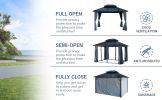 Luxembourg Gazebo (Powder Coated) - 12*18FT