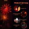 Halloween Lights Decorations , Waterproof Fairy Halloween Lights Outdoor, Indoor Halloween Decorations for Party Yard Room Decorations - orange