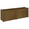 Garden Planter Honey Brown 78.7"x19.7"x27.6" Solid Wood Pine - Brown