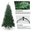 7ft PVC Hinged Green Tree Environmentally Friendly Fireproof Artificial Christmas Tree - Green