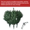 7ft PVC Hinged Green Tree Environmentally Friendly Fireproof Artificial Christmas Tree - Green