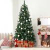 7ft PVC Hinged Green Tree Environmentally Friendly Fireproof Artificial Christmas Tree - Green