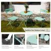 Round 2 Person - 23.6" Long Bistro Set (7 Colors Available) - Mint Green