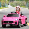 12V Kids Ride-On Car with Remote Control and Lights - Pink