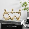 Nordic Art Abstract Thinker Statue Home Crafts Resin Statues Abstract Figure Sculpture Thinker Table Office Home Desktop Decor - C1- Frosting - CN