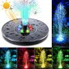 18/16/13cm Solar Water Fountain Colorful Fountain Floating Solar Powered Pool Pond Waterfall Fountain Pump Garden Outdoor Decor - 18cm no led - China