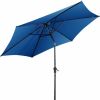 10 Feet Outdoor Patio Umbrella with Tilt Adjustment and Crank - blue