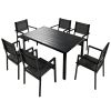 U-Style High-quality Steel Outdoor Table and Chair Set, Suitable for Patio, Balcony, Backyard. - as Pic