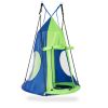 2-in-1 40 Inch Kids Hanging Chair Detachable Swing Tent - Green